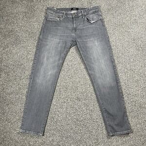 Mavi Jeans Mens 34x30 Gray Jake Slim Straight Preppy Medium Wash Stretch Denim